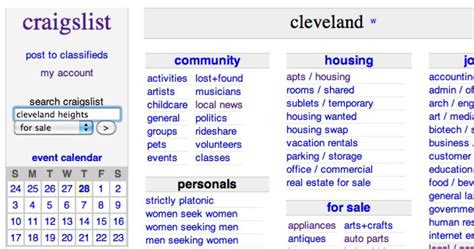 craigslist cleveland oh